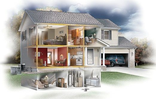 House Inspection Cutaway View